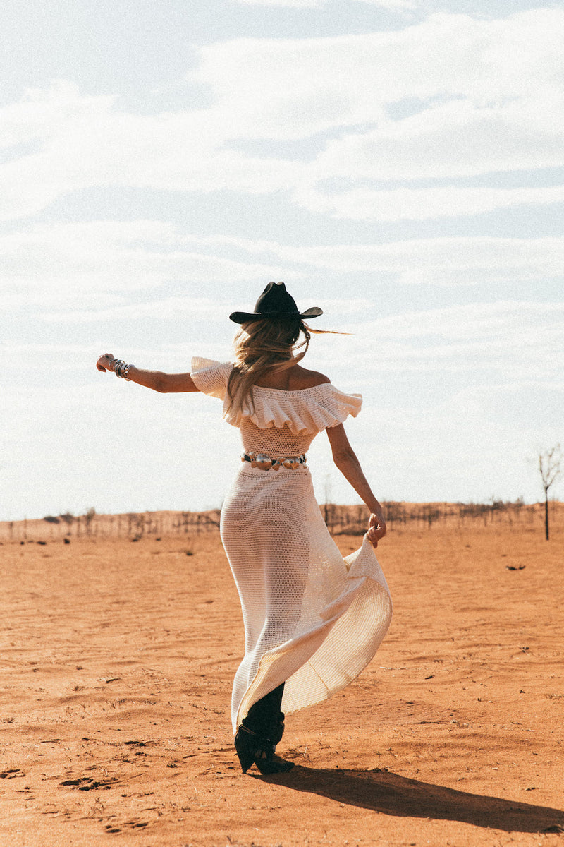 Rosalita Crochet Maxi Dress - Chasing Unicorns