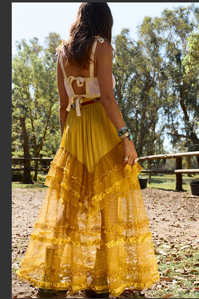 Rose Bud Silk + Tulle Camisole - Chasing Unicorns