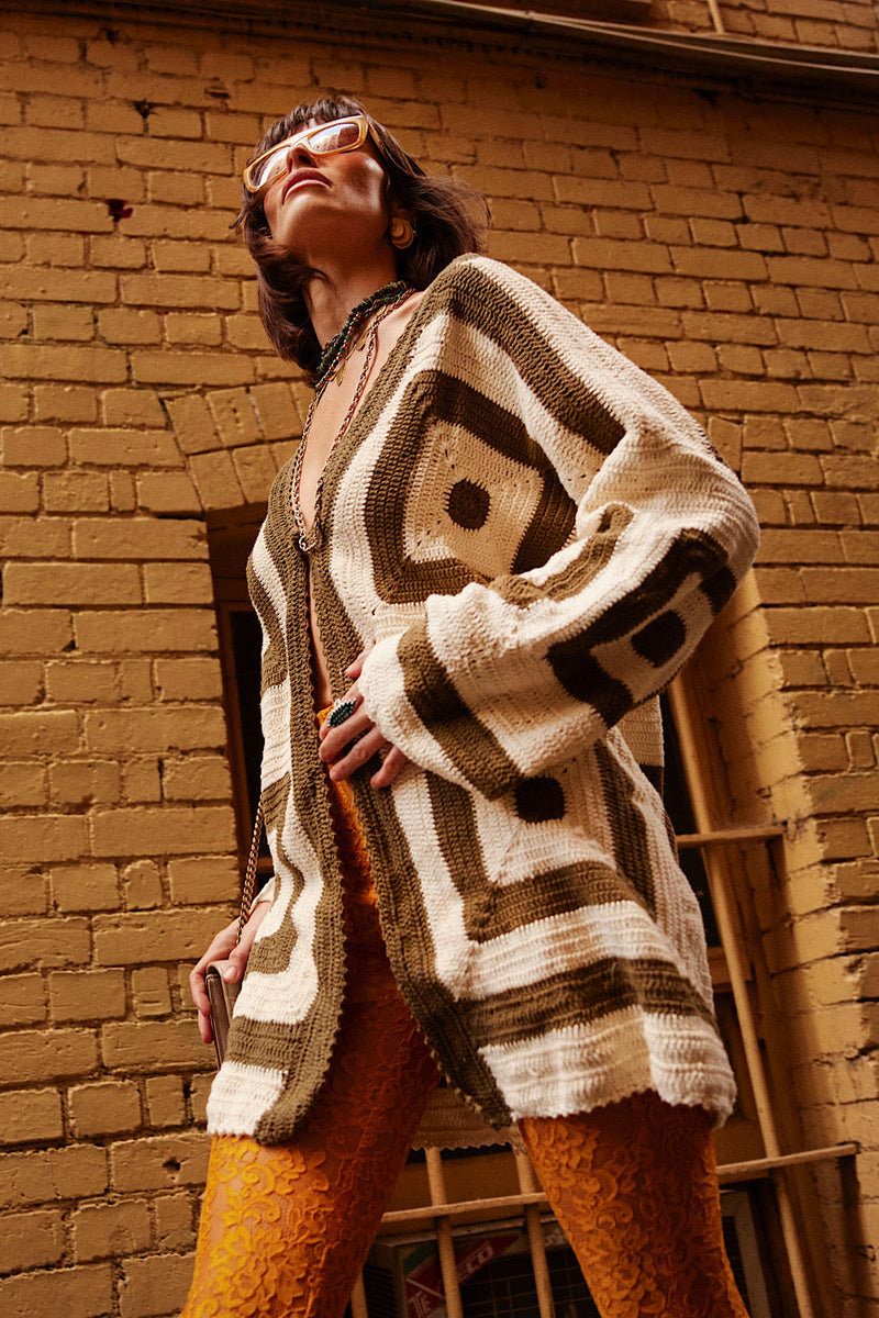 Sundown Short Crochet Coat - Chasing Unicorns