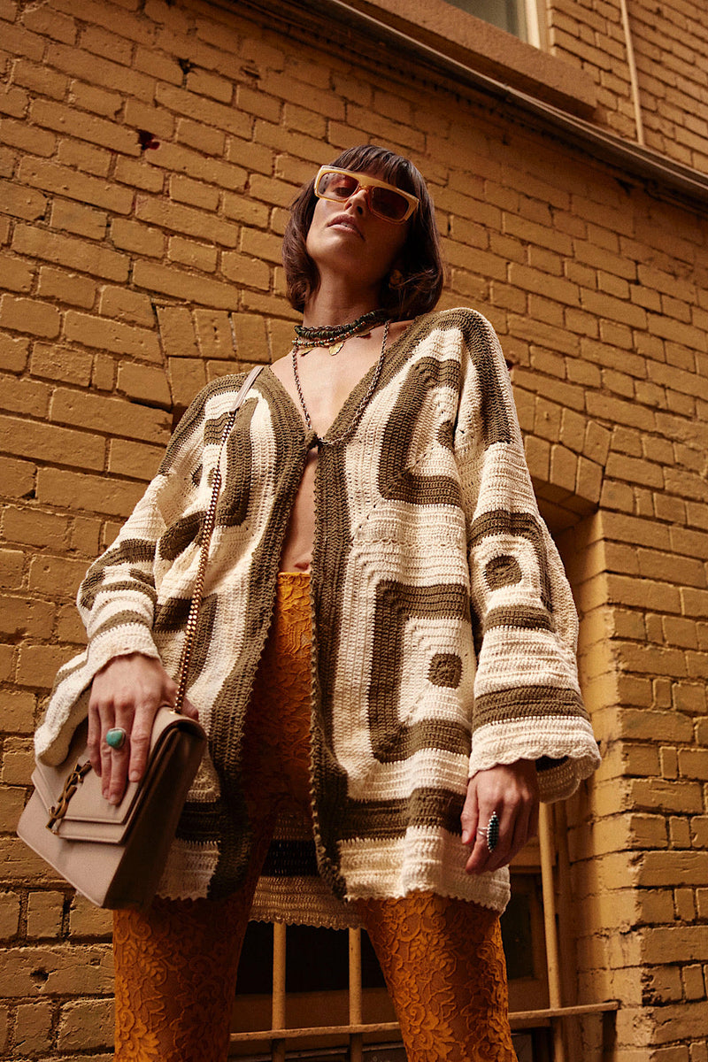 Sundown Short Crochet Coat - Chasing Unicorns