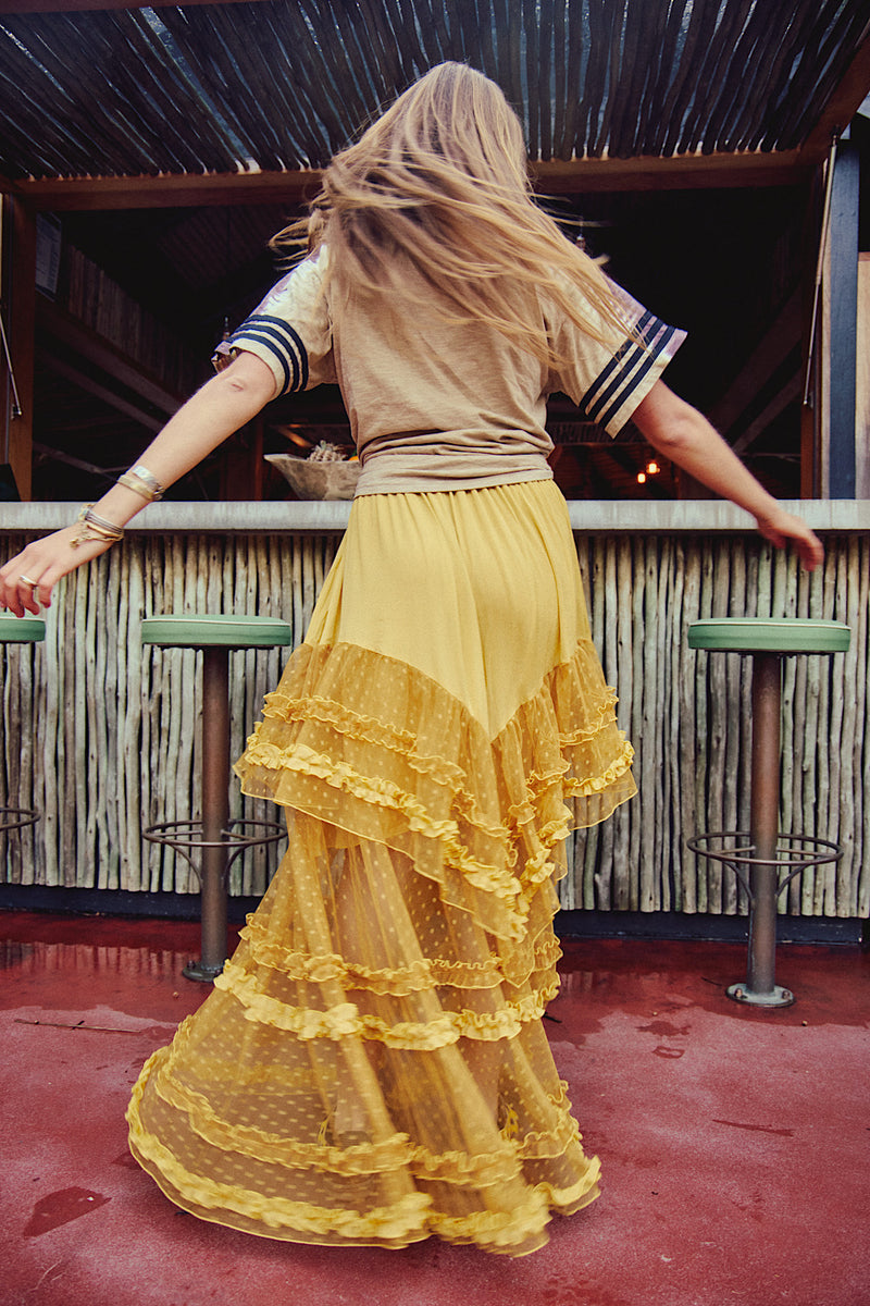 Sunshine Tulle Skirt - Mustard - Chasing Unicorns