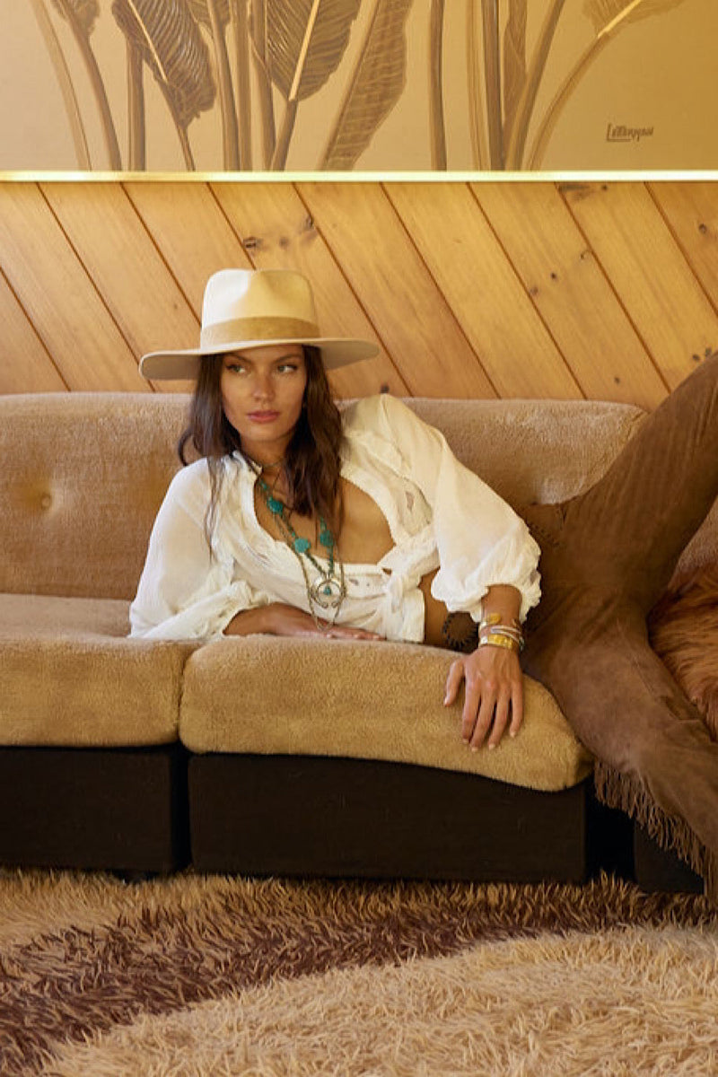 A New Day For Love Cotton Gauze Cutwork Mesh Blouse - Chasing Unicorns