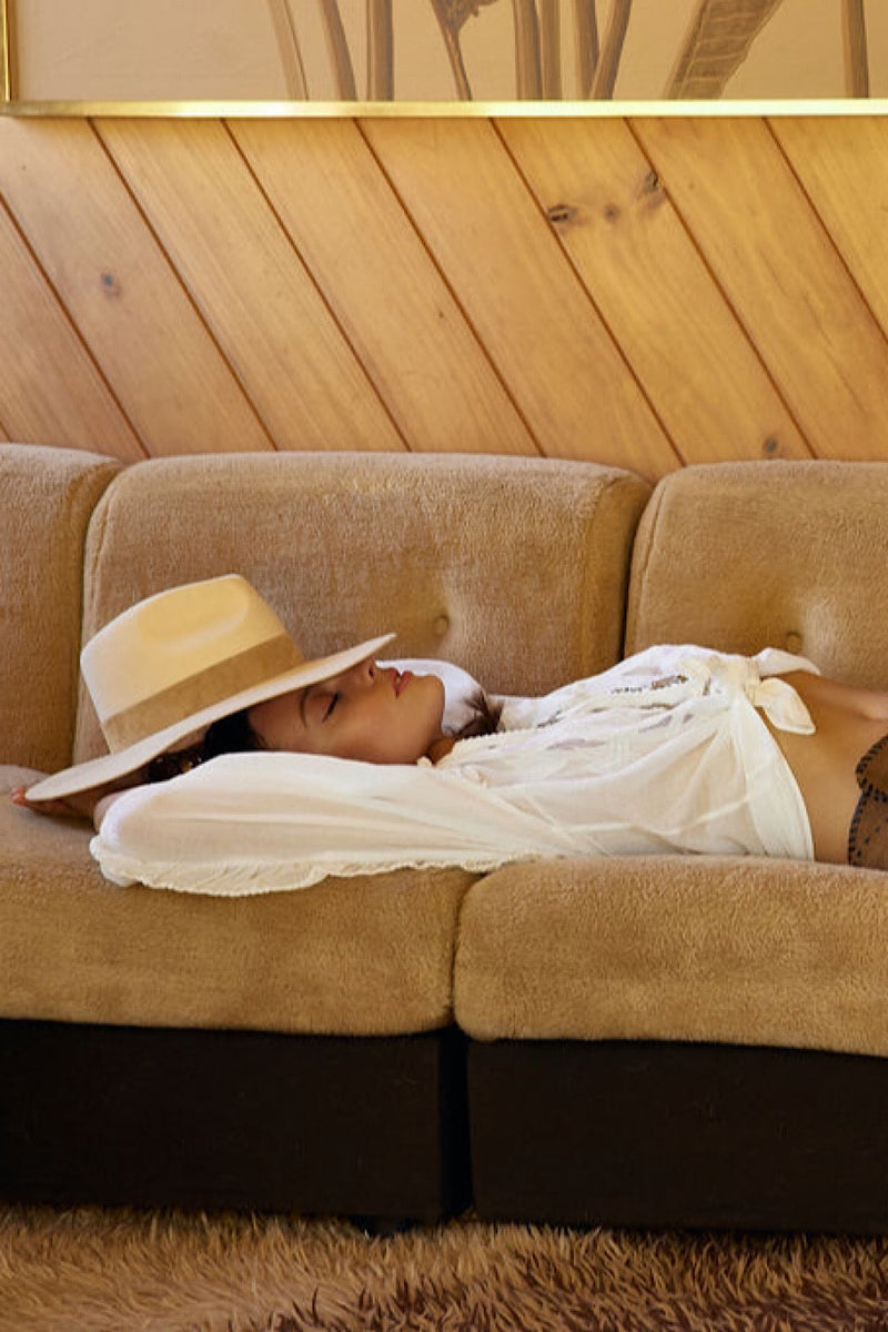 A New Day For Love Cotton Gauze Cutwork Mesh Blouse - Chasing Unicorns