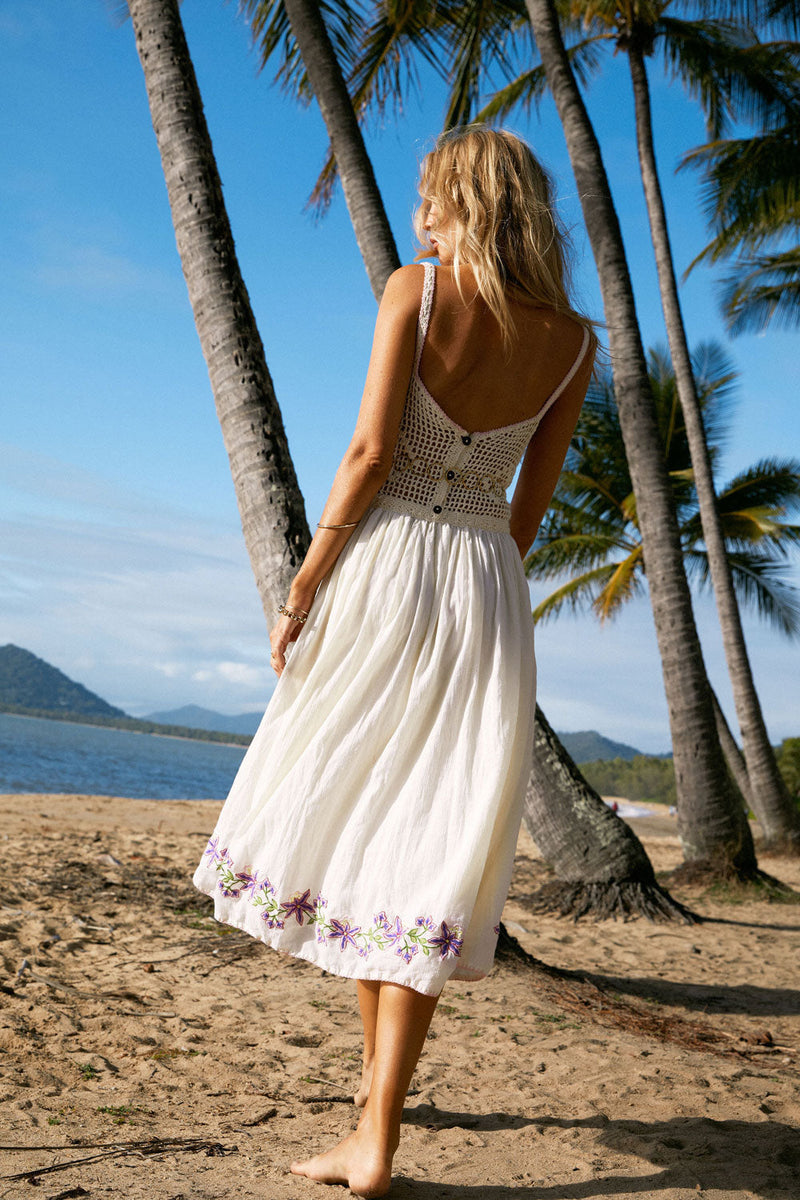 After The Gold Rush Crochet And Cotton Sundress - Chasing Unicorns