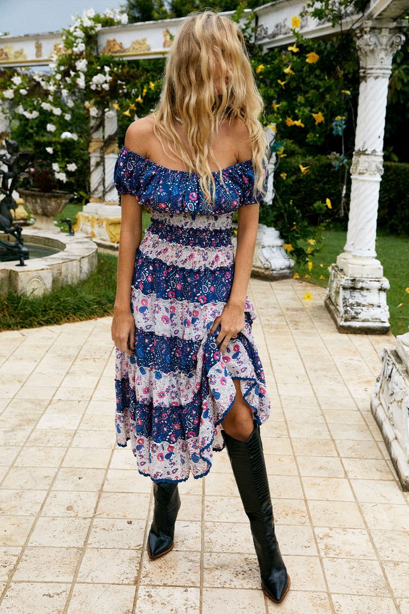 Angel From Montgomery Cotton Gauze Midi Dress - Chasing Unicorns