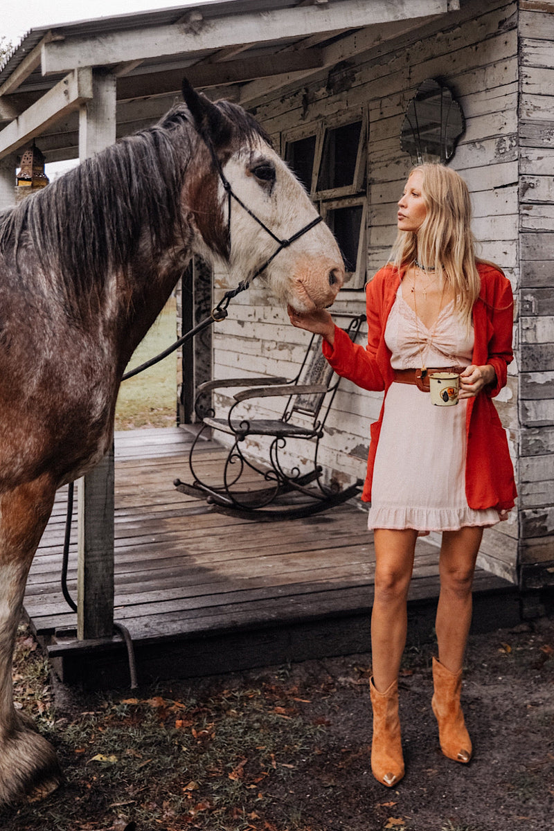 Angel Silk Crepe Slip Mini Dress - Chasing Unicorns