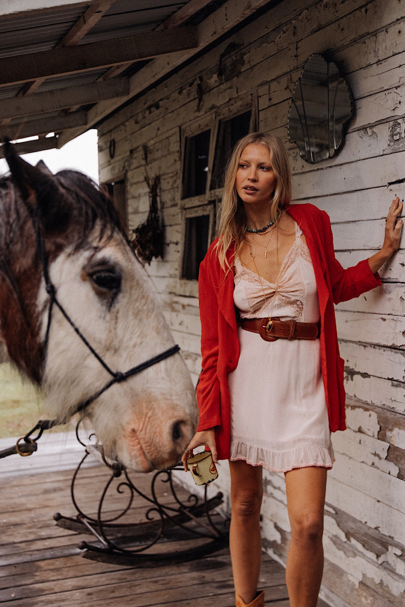 Angel Silk Crepe Slip Mini Dress - Chasing Unicorns