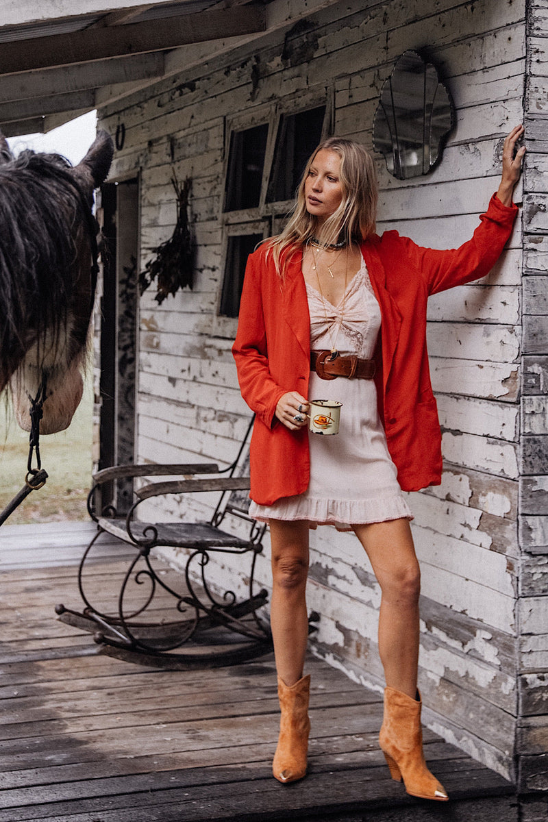 Angel Silk Crepe Slip Mini Dress - Chasing Unicorns