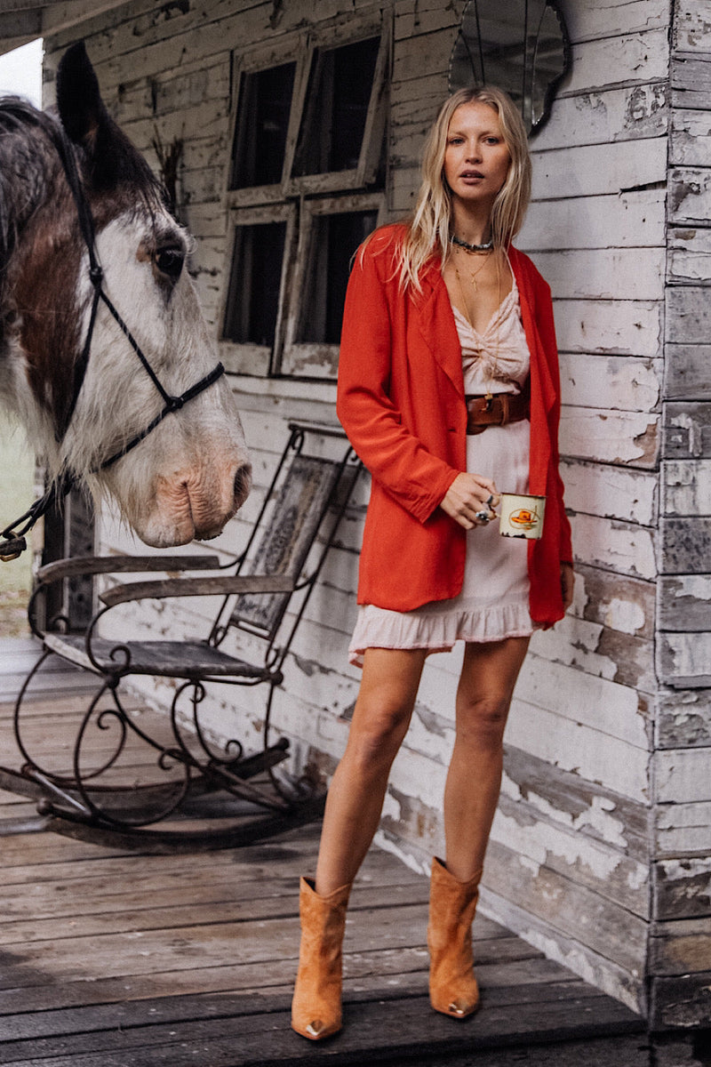 Angel Silk Crepe Slip Mini Dress - Chasing Unicorns