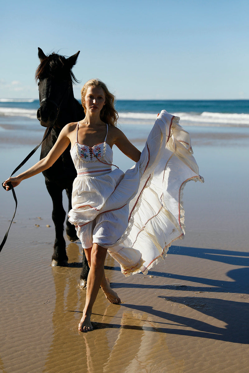 Any Way The Wind Blows Cotton Gown - Sample - Chasing Unicorns