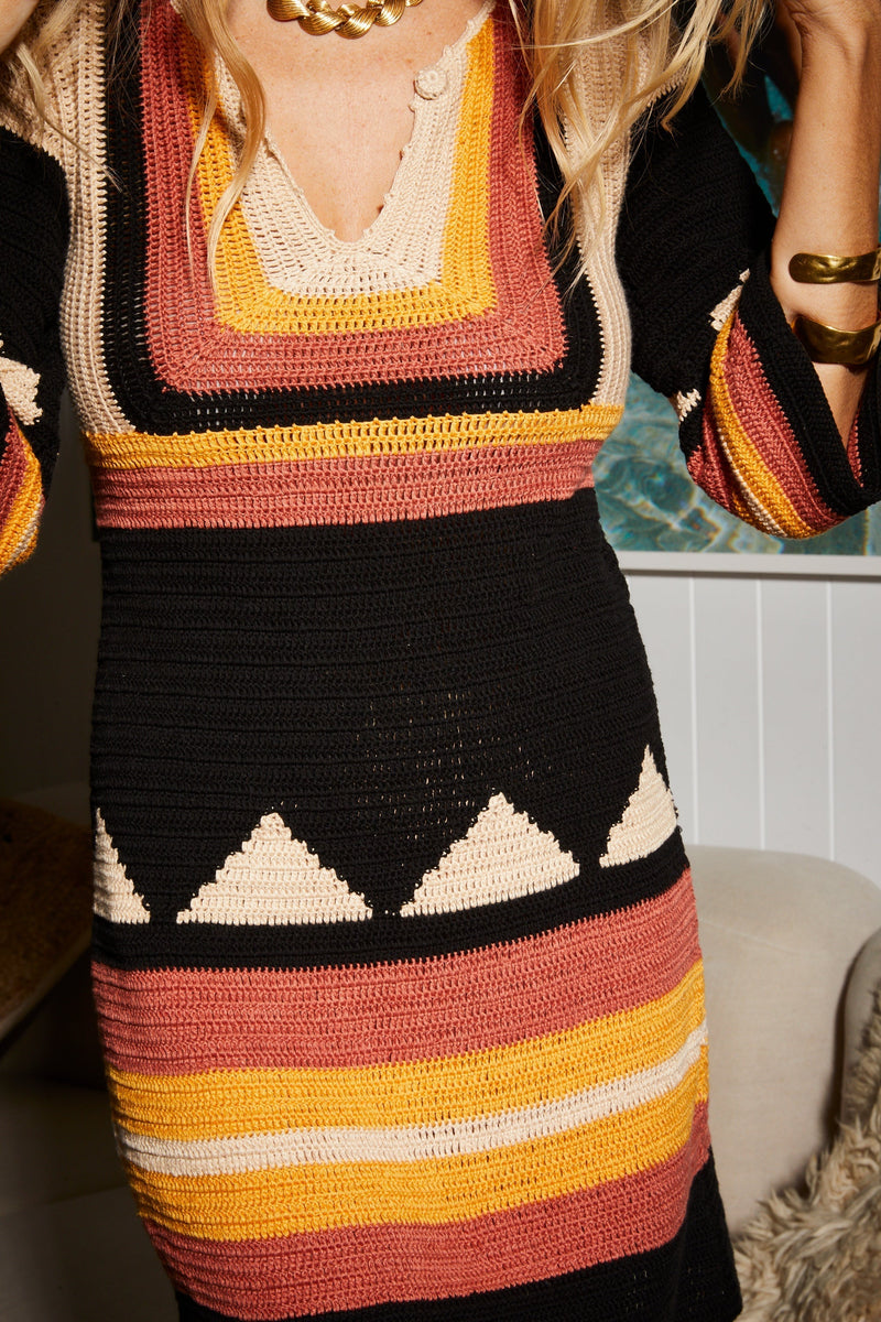 Brilliant Disguise Crochet Mini Dress - Chasing Unicorns