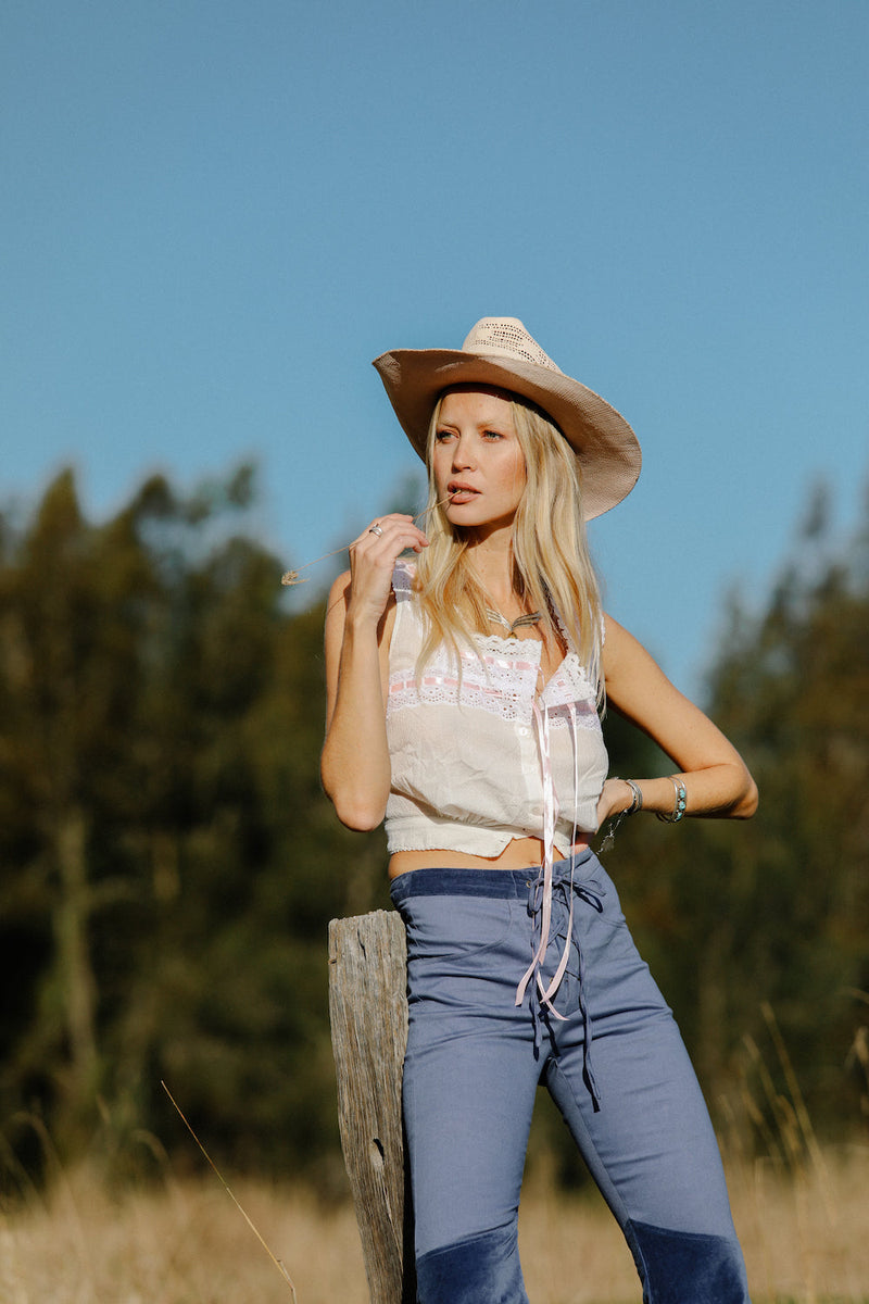 Cotton Fields Eyelet Camisole - Chasing Unicorns