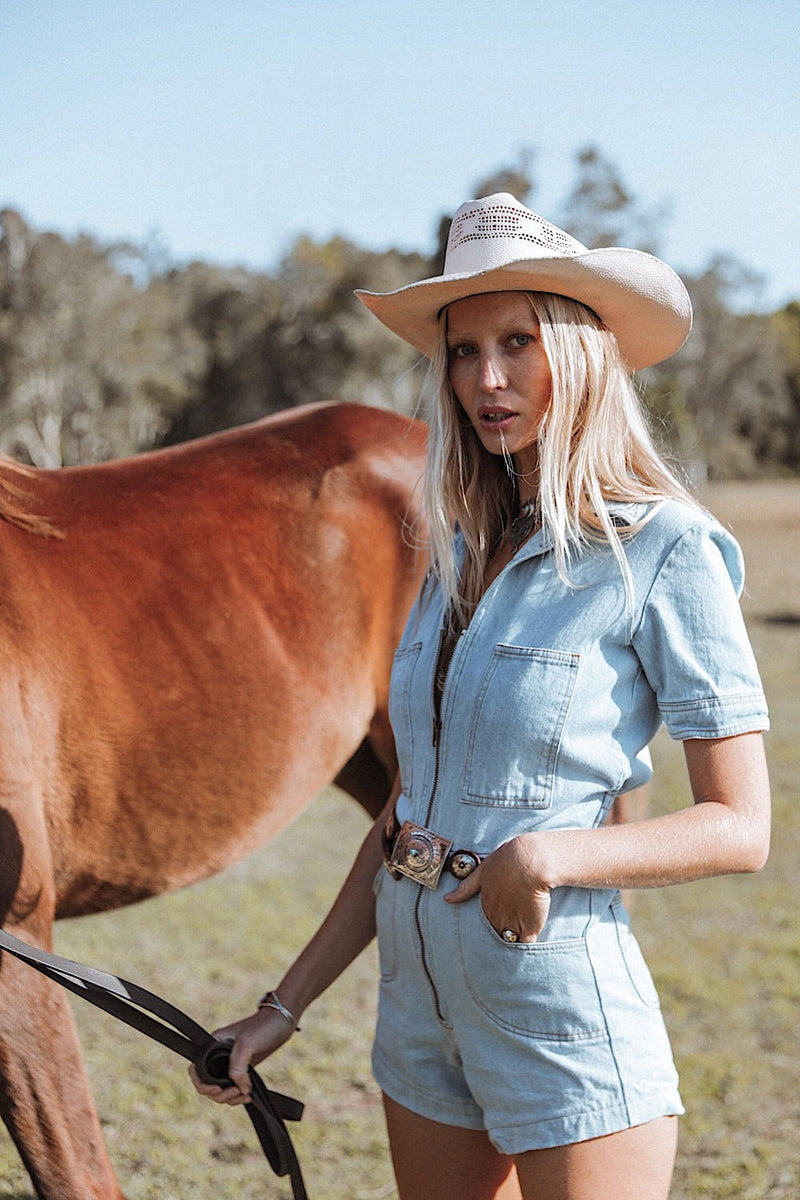 Fly To The Rainbow Short Boiler Suit - Chasing Unicorns