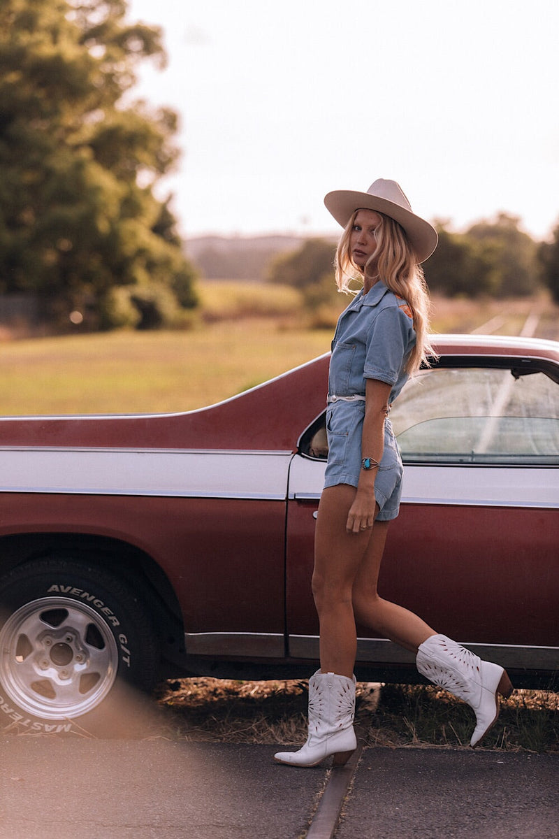 Fly To The Rainbow Short Boiler Suit - Chasing Unicorns