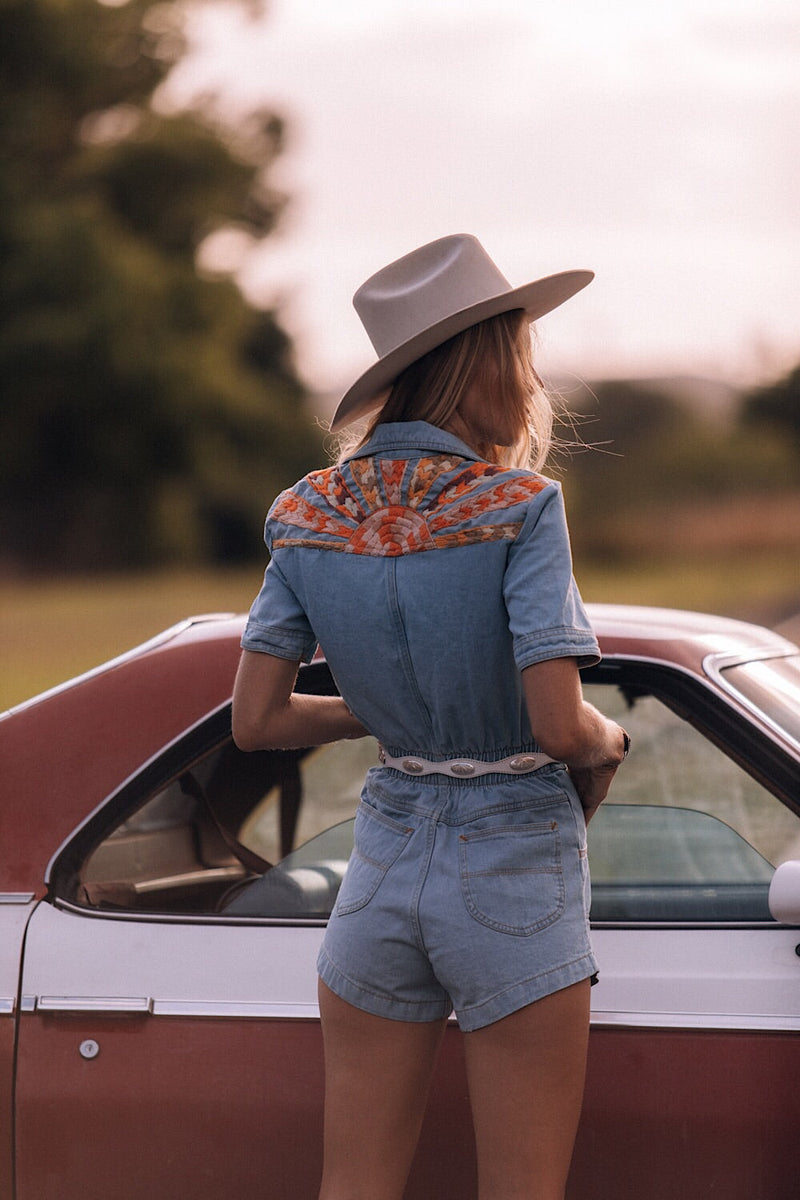 Fly To The Rainbow Short Boiler Suit - Chasing Unicorns