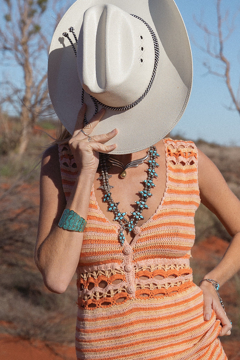 Gold And Turquoise Inlay Cuff - Chasing Unicorns