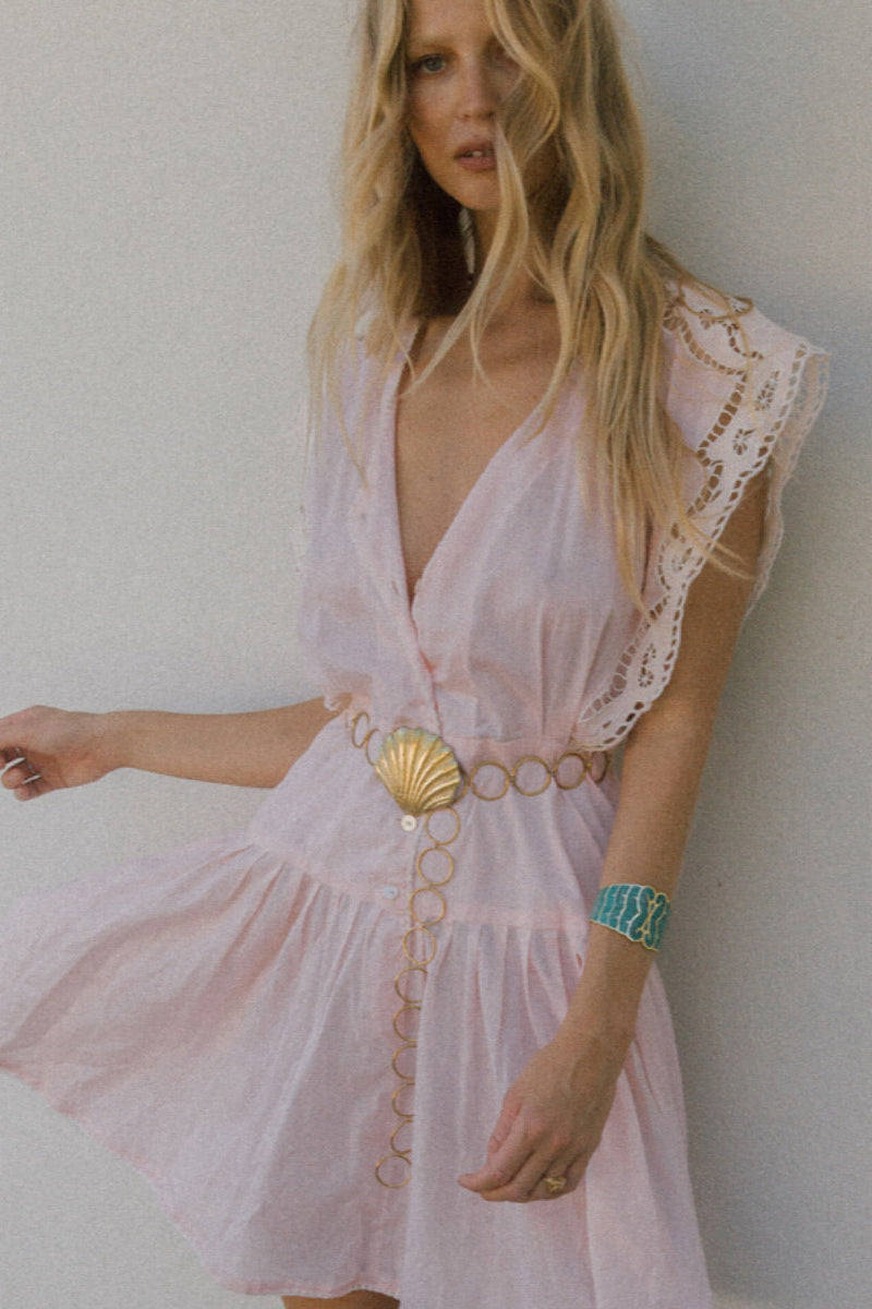 Gold And Turquoise Inlay Cuff - Chasing Unicorns