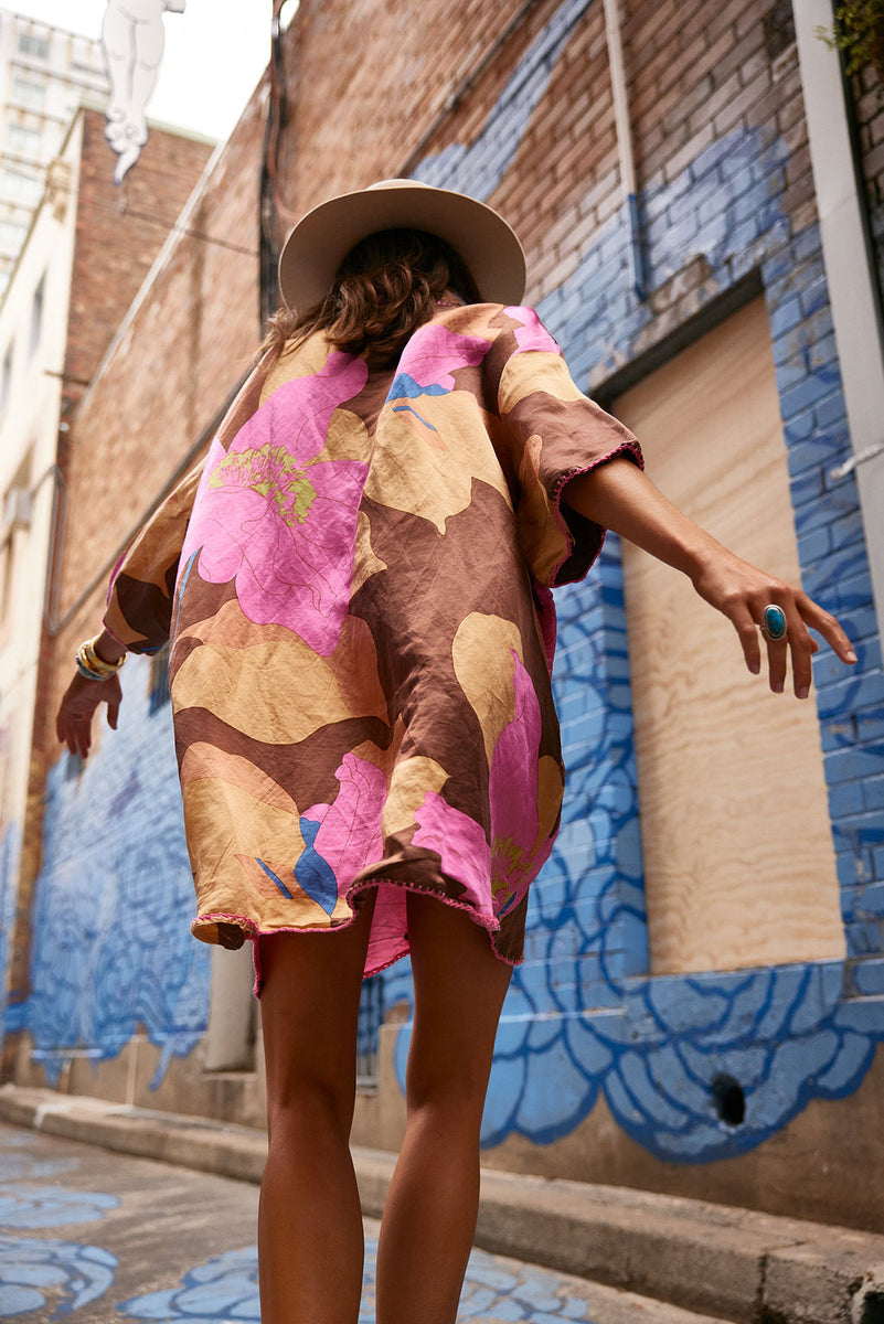 Groove Is In The Heart Silk Satin Super Oversized Shirt - Chasing Unicorns