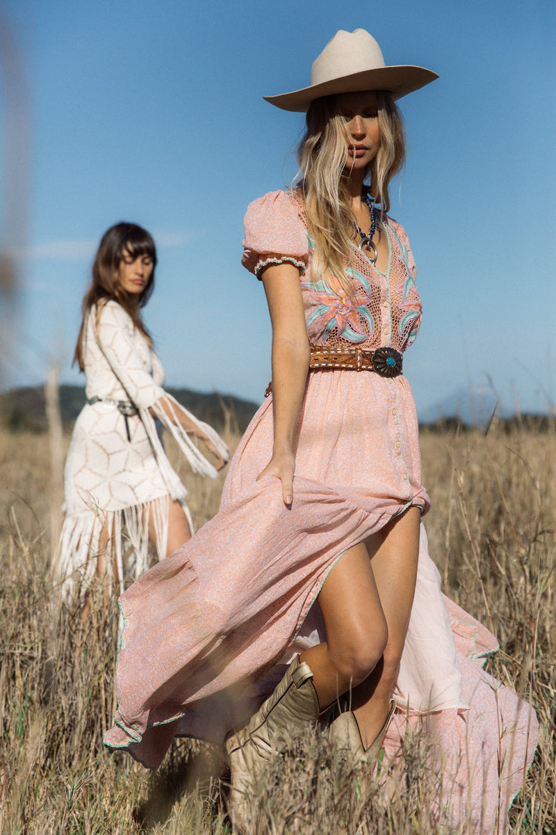 Hungry Heart Cutwork Embroidered Maxi Dress - Chasing Unicorns