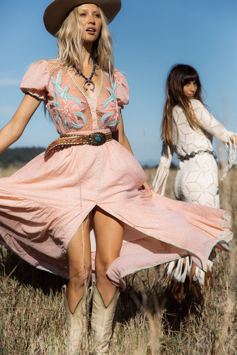 Hungry Heart Cutwork Embroidered Maxi Dress - Chasing Unicorns