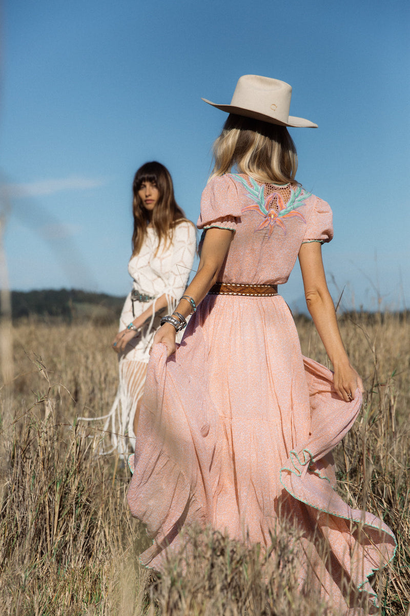 Hungry Heart Cutwork Embroidered Maxi Dress - Chasing Unicorns