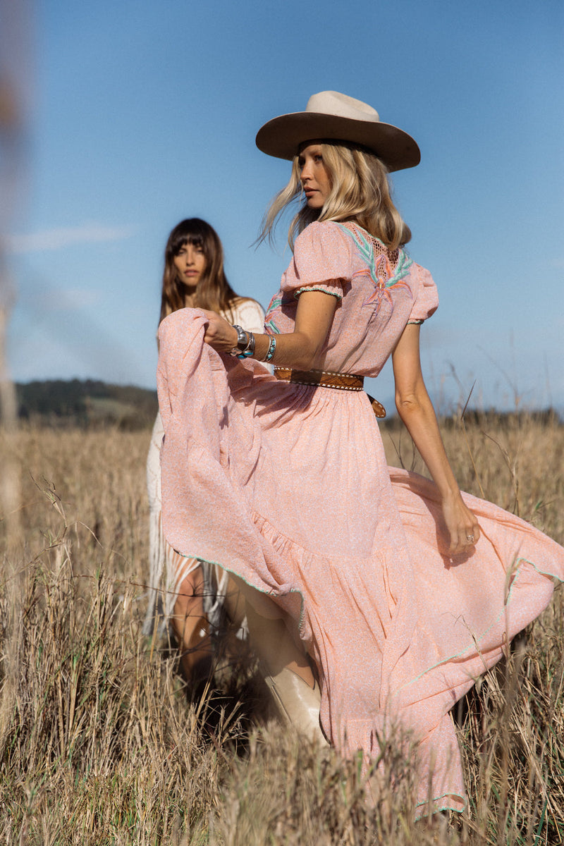 Hungry Heart Cutwork Embroidered Maxi Dress - Chasing Unicorns