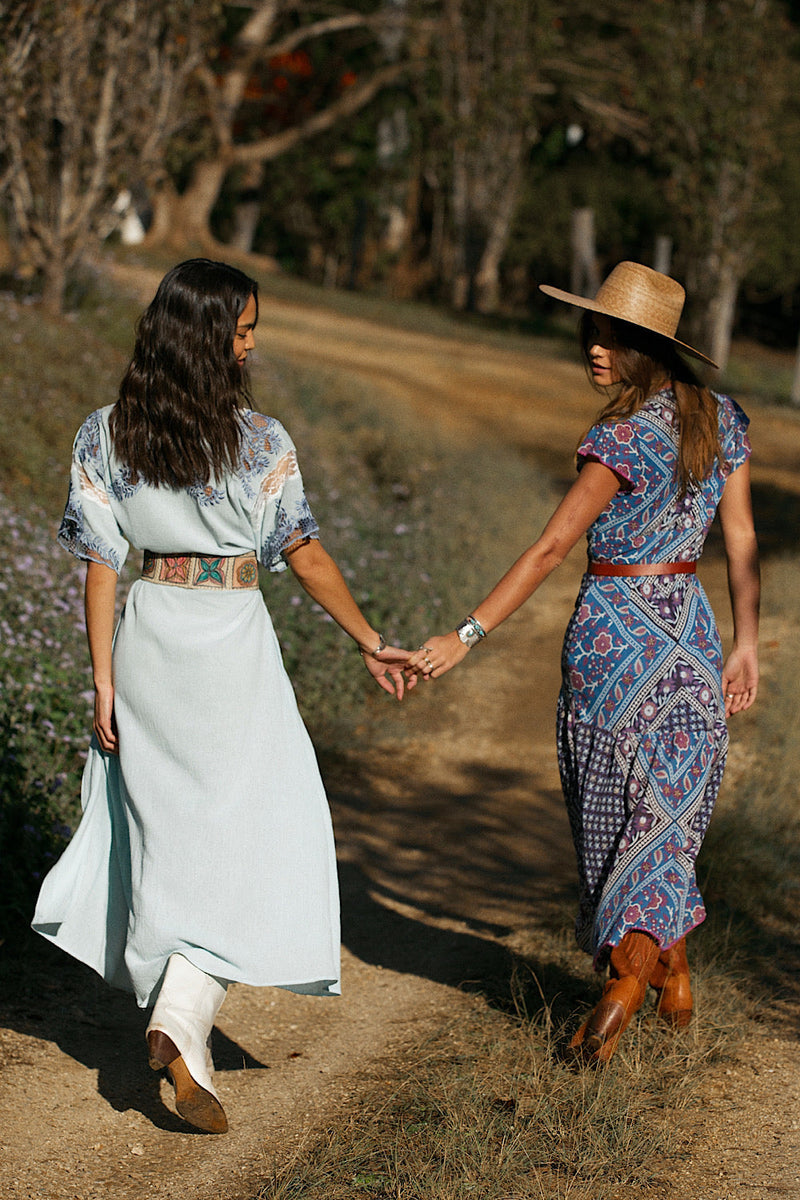 Keep Me In Your Heart Cotton Gauze + Lace Cutwork Embroidered Duster - Chasing Unicorns