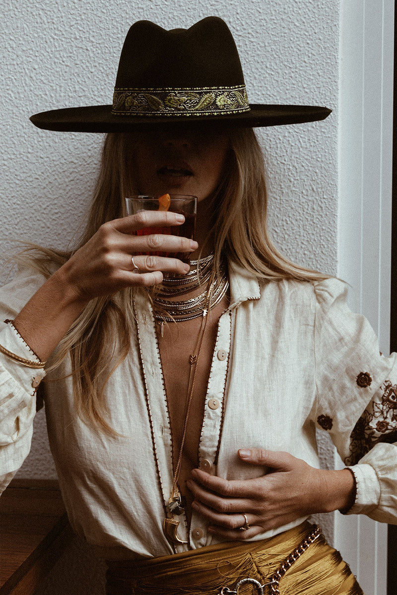 Lover’S Rock Cutwork Embroidered Blouse - Chasing Unicorns