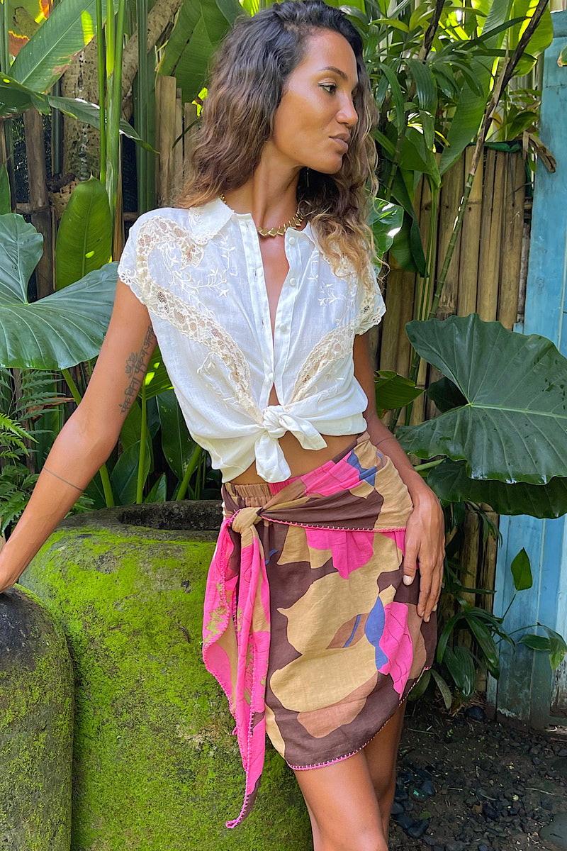 NEW Cotton And Lace Western Blouse - Chasing Unicorns