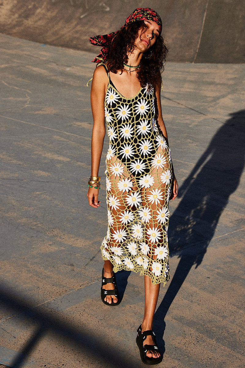 NEW Daisy Jane Crochet Sleeveless Maxi Dress - Chasing Unicorns