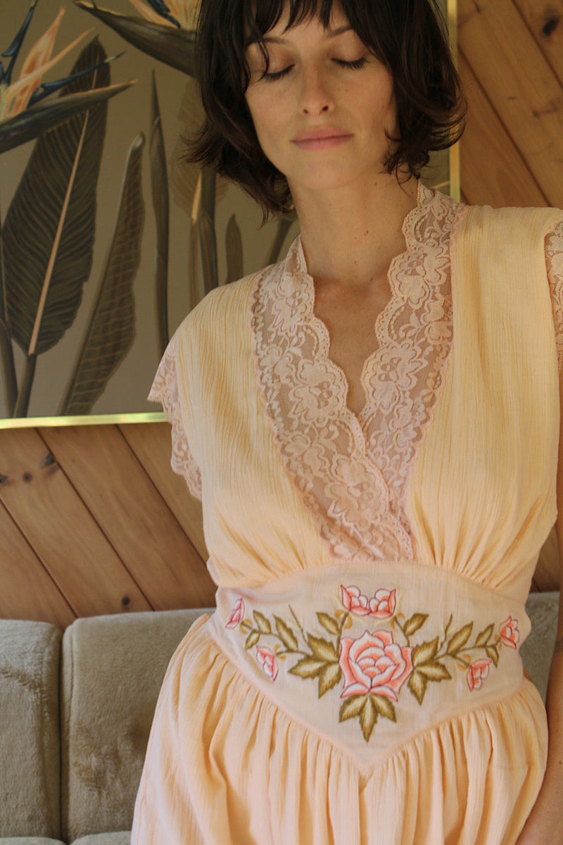 NEW Lace Embroidered Maxi Dress - Chasing Unicorns