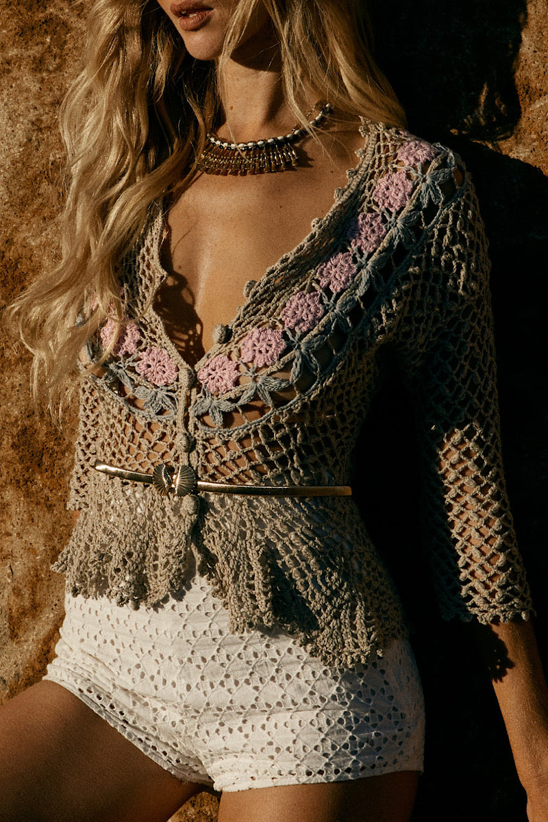 One Kind Favour Hand Crochet Jumper - Chasing Unicorns