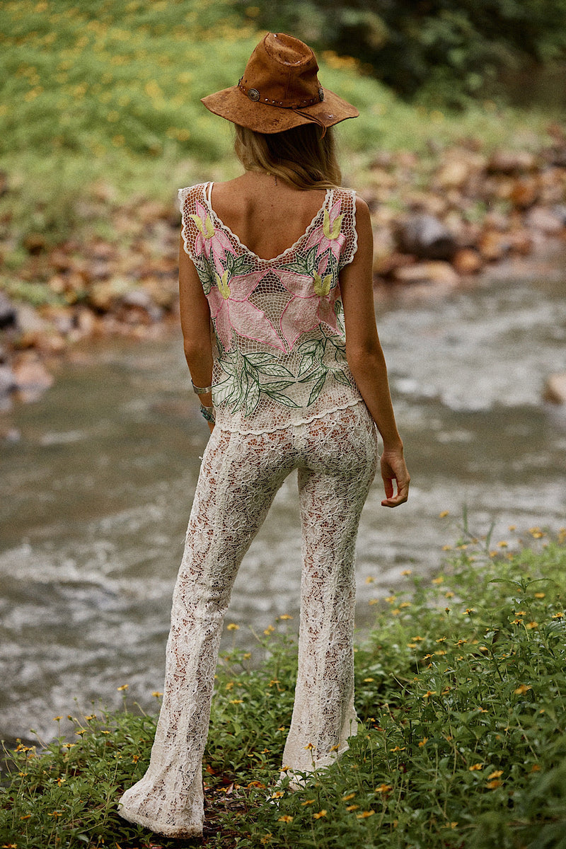 Paradise Cotton Gauze Cutwork top - Chasing Unicorns