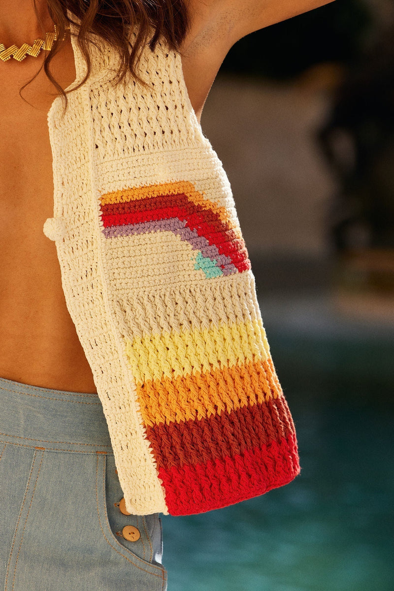 Rainbow Crochet vest - Chasing Unicorns