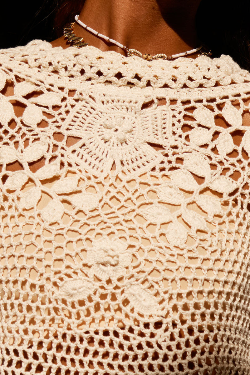 Rainy Day Woman Hand Crochet Blouse - Chasing Unicorns