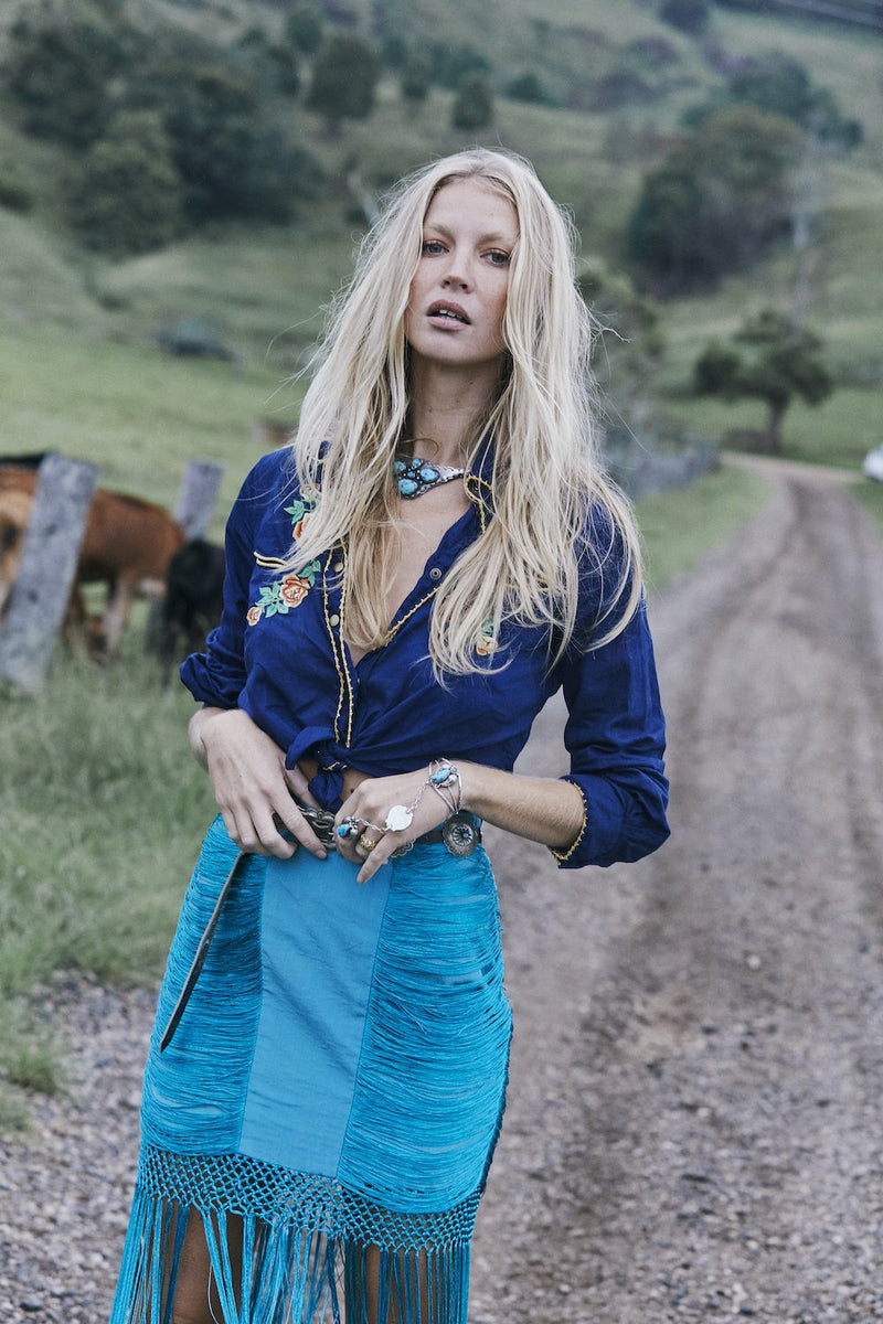 Rebel Yell Western Blouse - Chasing Unicorns