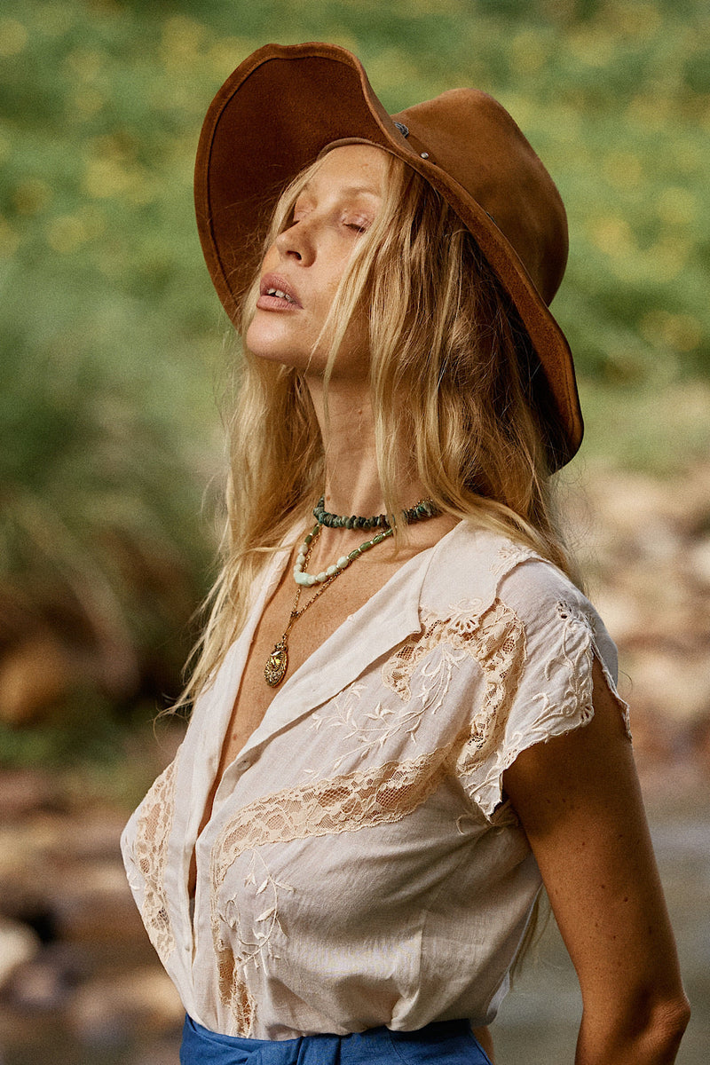 Roots + Wings Cotton And Lace Blouse - Chasing Unicorns