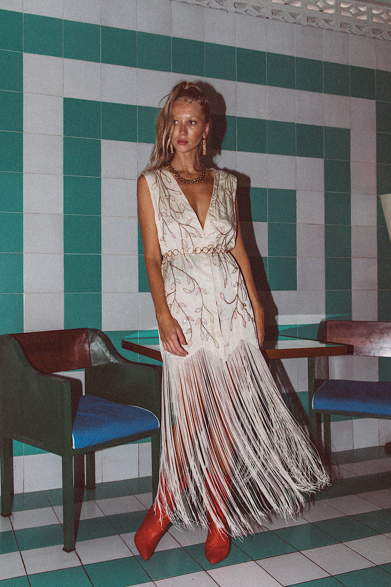 Smoke On The Water Beaded + Fringe Vest - Chasing Unicorns