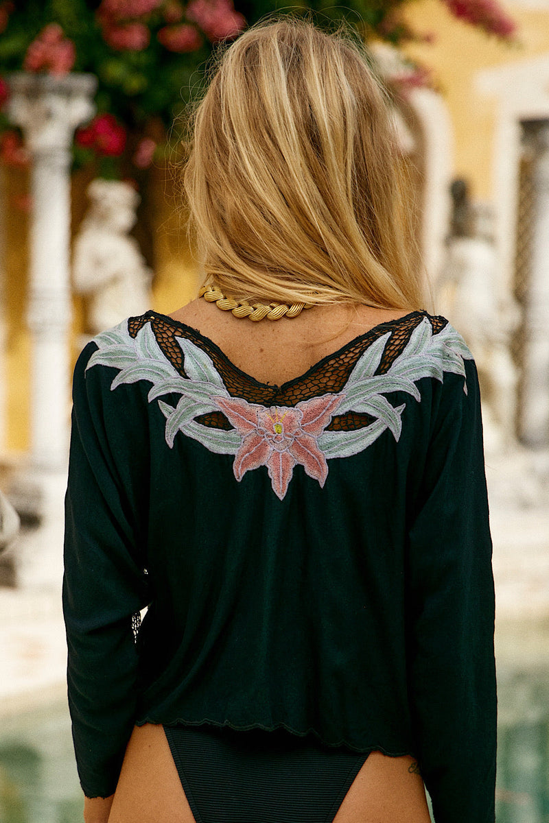 Two Tickets To Paradise Cutwork Top - Chasing Unicorns