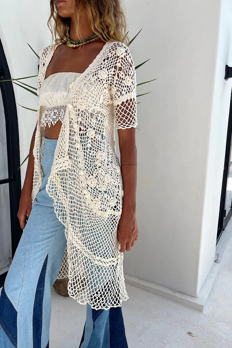 Wonderful World, Beautiful People Crochet Robe - Chasing Unicorns