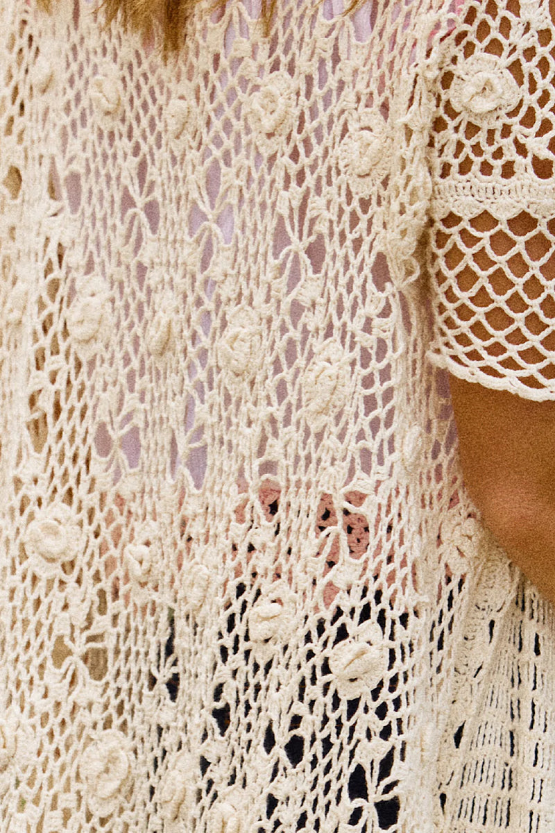 Wonderful World, Beautiful People Crochet Robe - Chasing Unicorns