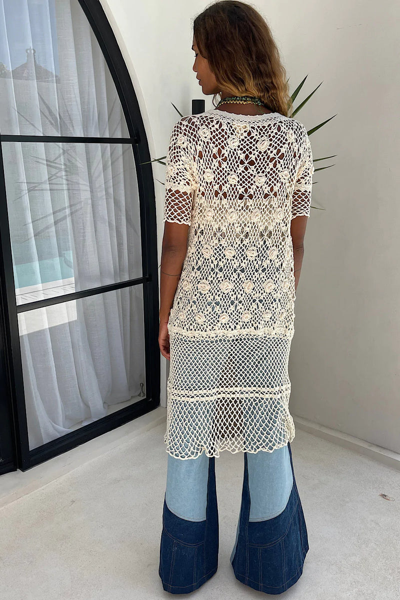 Wonderful World, Beautiful People Crochet Robe - Chasing Unicorns