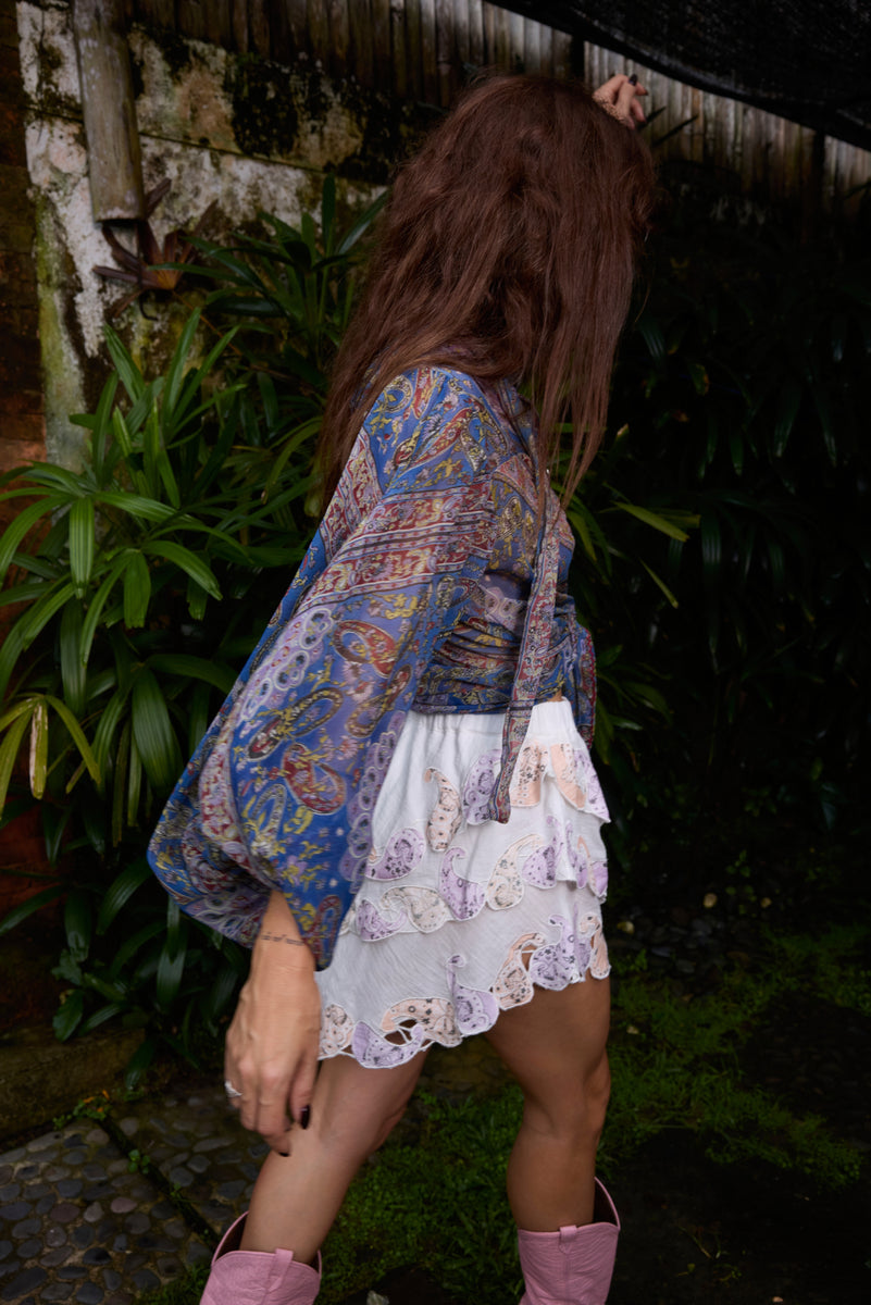 Come Softly to Me Cotton Mini Skirt