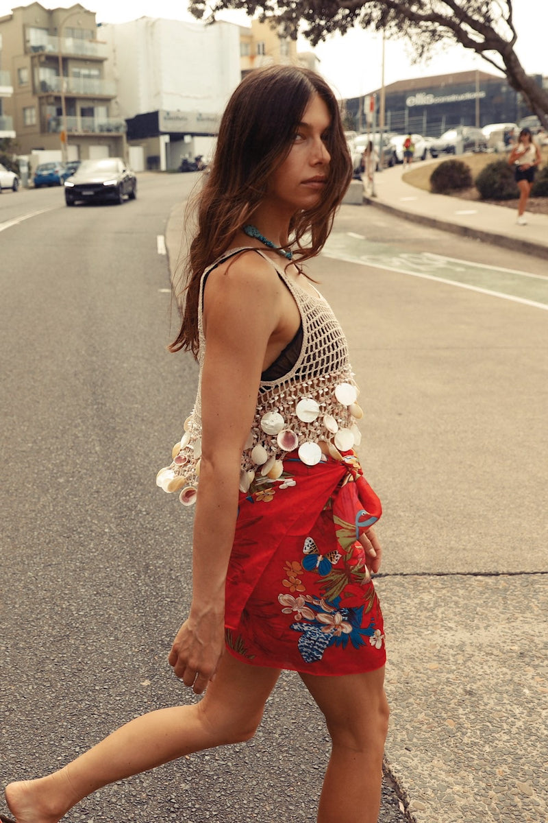 Sea Song Crochet + Shell Top