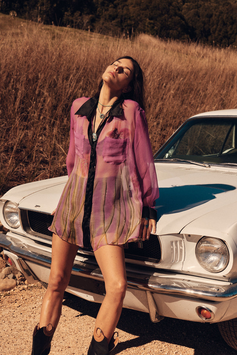 Mirage Silk Chiffon Shirt