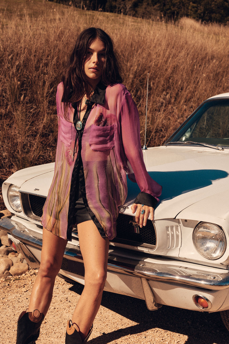 Mirage Silk Chiffon Shirt