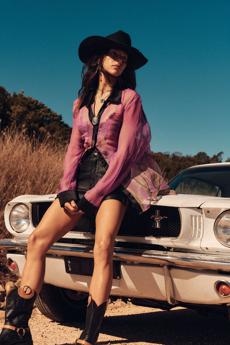 Mirage Silk Chiffon Shirt