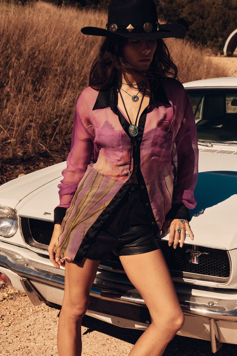 Mirage Silk Chiffon Shirt