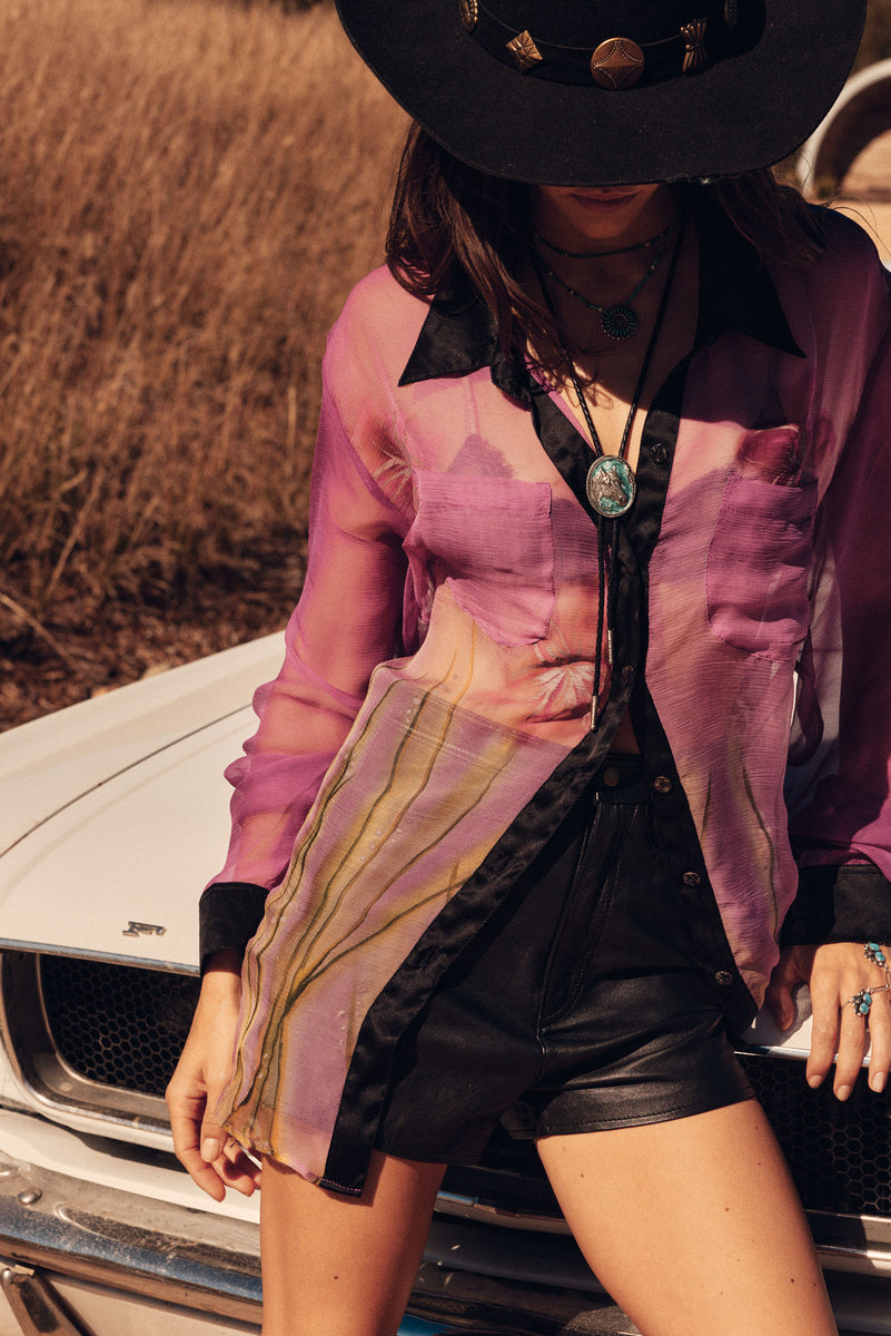 Mirage Silk Chiffon Shirt