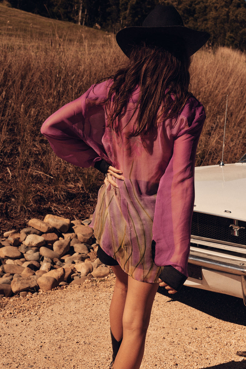 Mirage Silk Chiffon Shirt